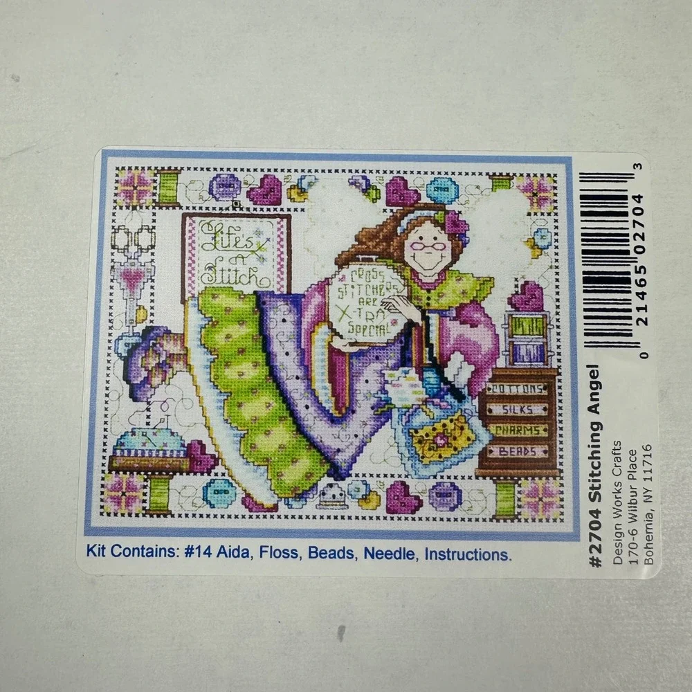 Vintage Cross Stitch‎ Embroidery Kit Bundle Herrschners Janlynn Suzys Zoo Angel